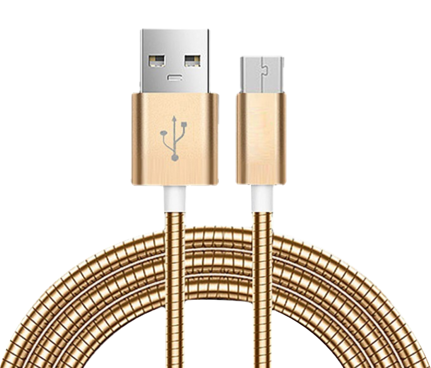 IC13 Metal Braid Spring USB Cable