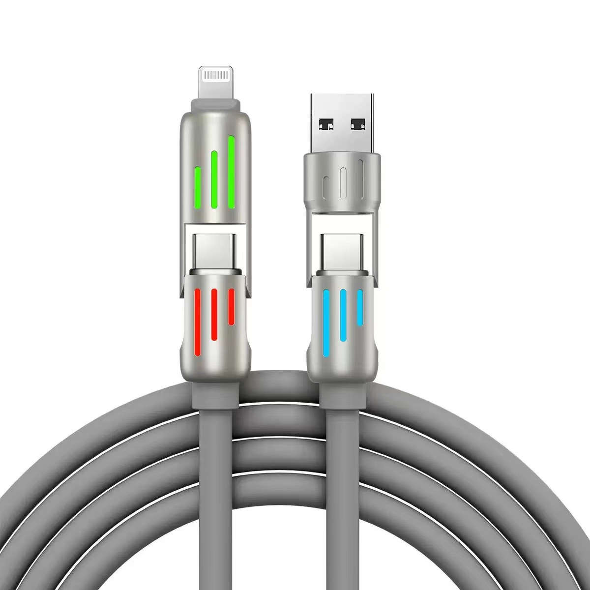 DAC328 4 in 1 Fast Charge Cable with LED