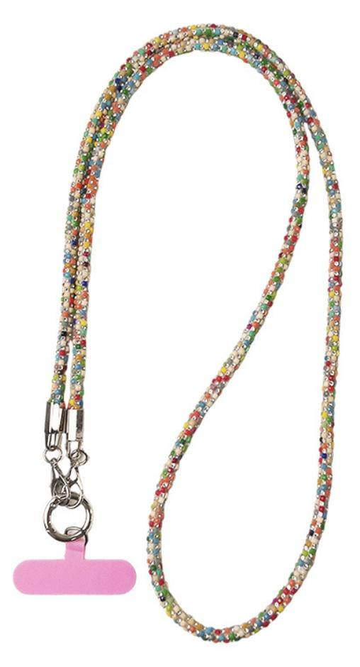 DPS147 Full diamond double Phone lanyard