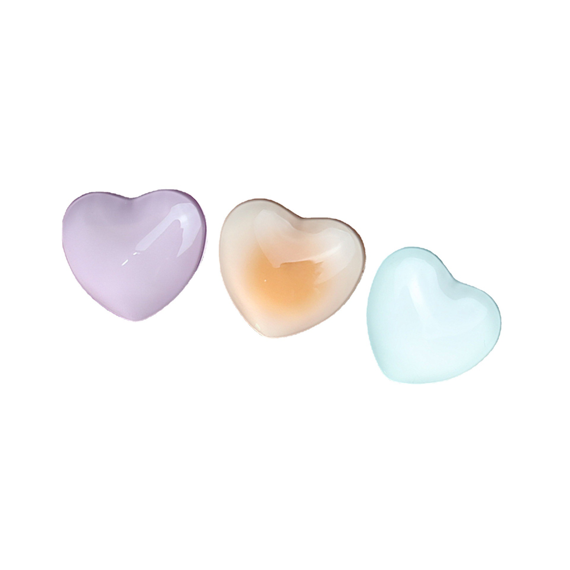 DAB638 Heart-shaped crystal Finger Grip Phone Holder (3M)