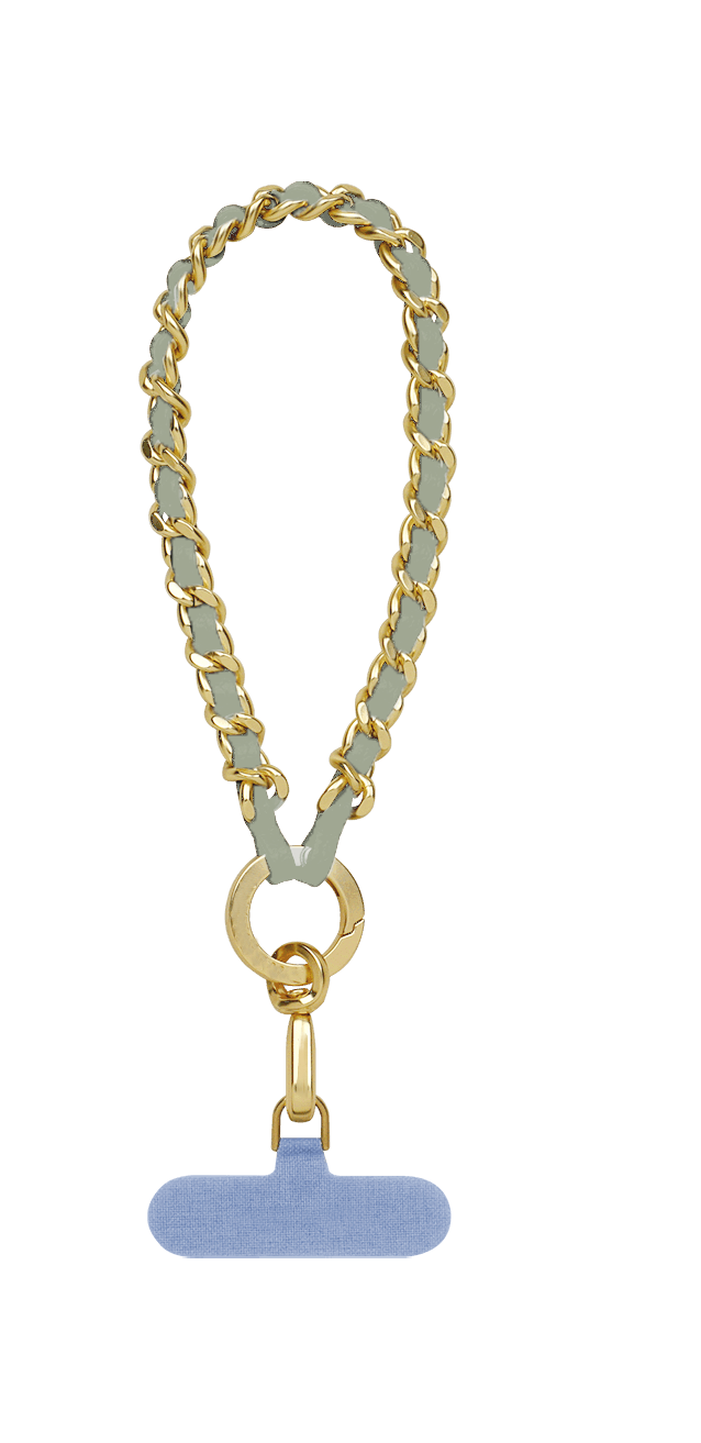 DPS122 Leather Chain Wrist Phone Strap