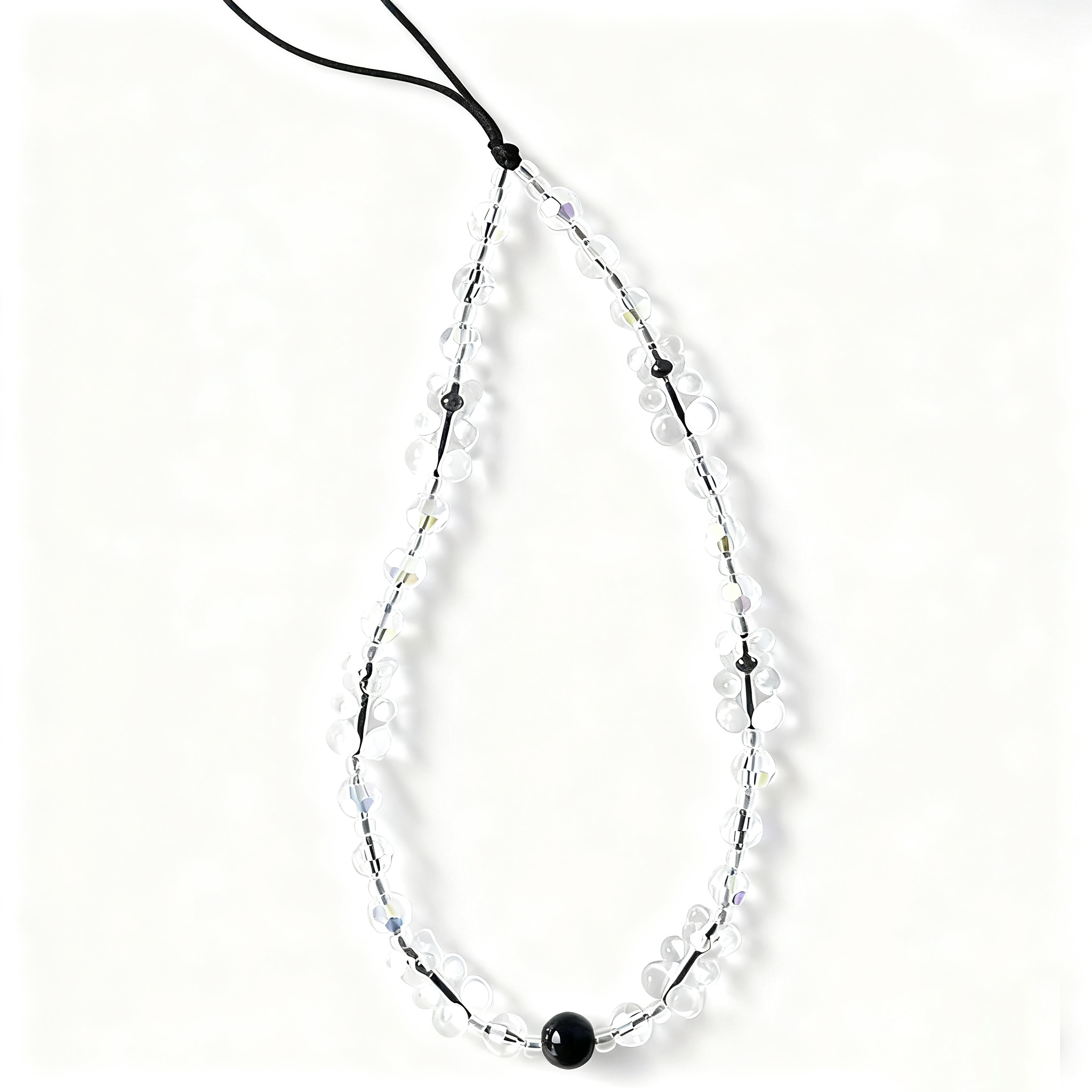 DPS152 transparent crystal Phone Wrist Strap    