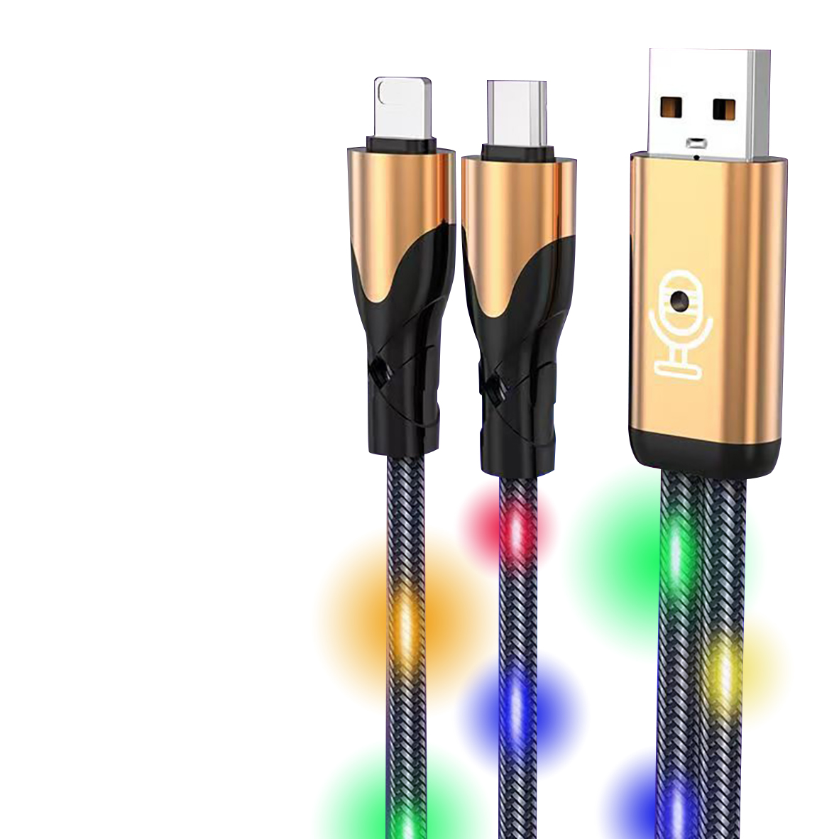 DAC125 2 in 1 Voice Control USB Cable